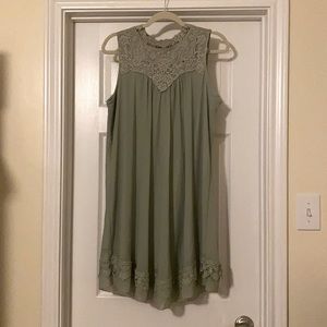 Alter’d State Muted Mint Dress with Lace